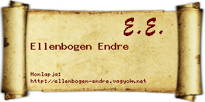 Ellenbogen Endre névjegykártya
